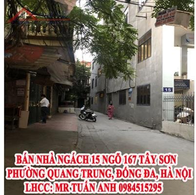 Bán nhà ngách 15 ngõ 167 Tây Sơn, phường Quang Trung, Đống Đa, Hà Nội