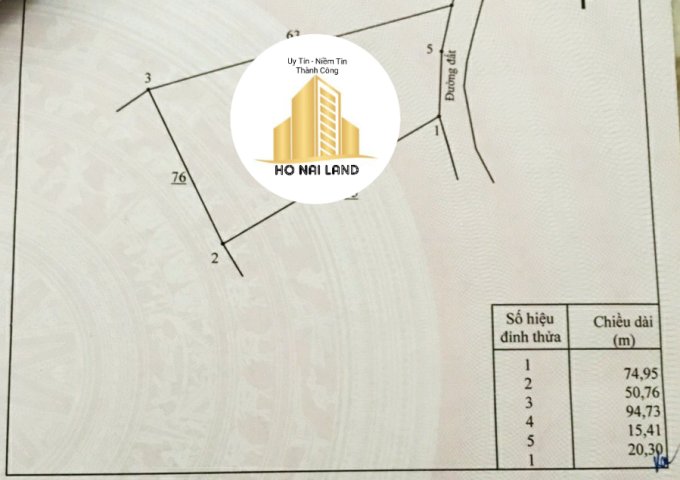 Bán đất làm kho, nhà xưởng tại Xã Hố Nai 3, Trảng Bom,  Đồng Nai diện tích 3,391m2  giá 2.3 Triệu/m²