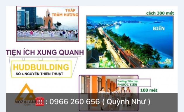Căn hộ sổ hồng ngay tttp Nha Trang, Hud building
