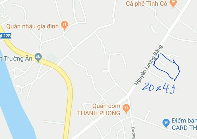 Đất 10mx49m mặt tiền nhựa 30m, 230 triệu/m ngang, Nguyễn Lương Bằng, Tây Ninh