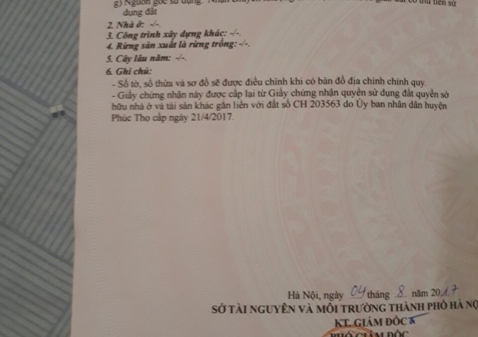 Bán lô đất dịch vụ tại Xã Phụng Thượng, Phúc Thọ, Hà Nội. MB: 66m MT: 4,71m vuông vắn SĐ chính chủ ĐƯỜNG HÈ hè 8m, đất thuộc Dự án Tập đoàn Nam Cường