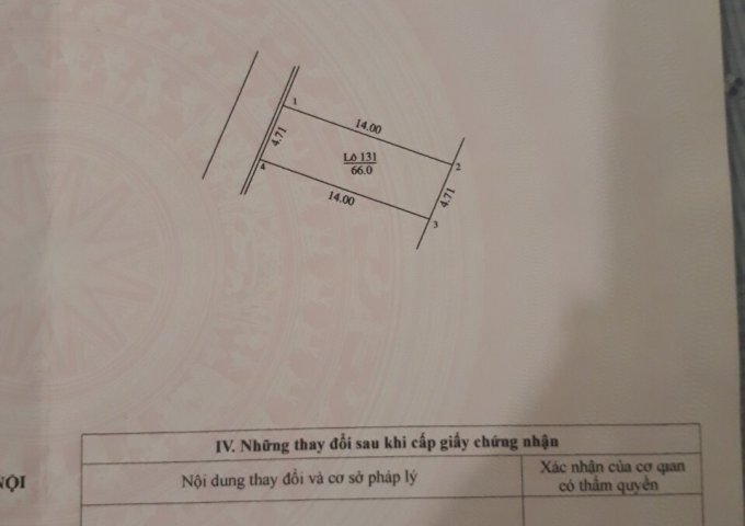Bán lô đất dịch vụ tại Xã Phụng Thượng, Phúc Thọ, Hà Nội. MB: 66m MT: 4,71m vuông vắn SĐ chính chủ ĐƯỜNG HÈ hè 8m, đất thuộc Dự án Tập đoàn Nam Cường