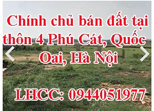 Chính chủ bán đất tại thôn 4 Phú Cát, Quốc Oai, Hà Nội