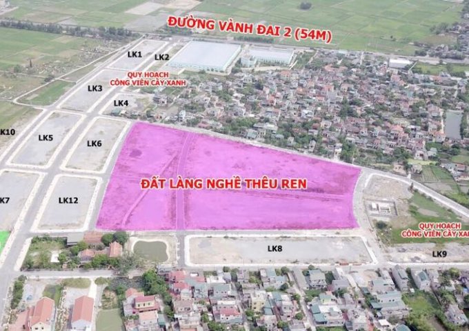  Bán đất nền dự án tại Dự án Khu đô thị Thanh Hà, Thanh Liêm, Hà Nam diện tích 100m2 giá 5,600,000 Triệu