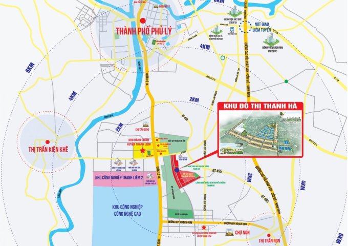  Bán đất nền dự án tại Dự án Khu đô thị Thanh Hà, Thanh Liêm, Hà Nam diện tích 100m2 giá 5,600,000 Triệu