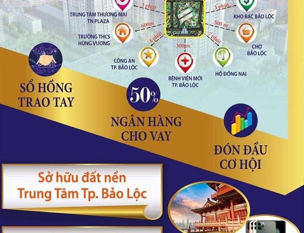 Trung tâm TP Bảo Lộc, Lâm Đồng chỉ 530 triệu có 92m2 . LH: 0979 422 907 - 0979.422.907