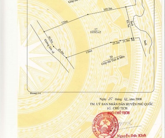 Bán đất chính chủ tại ấp 4, xã Cửa Cạn , huyện Phú Quốc, Kiên Giang