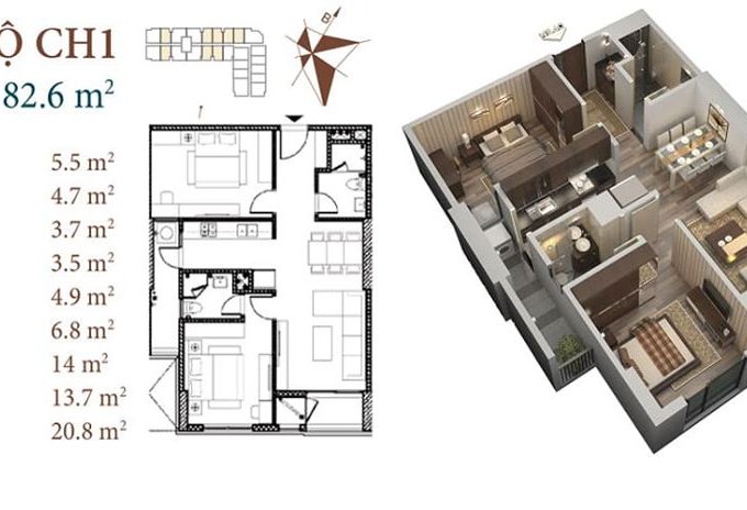 Mở bán đợt cuối căn hộ chung cư tại Dự án Roman Plaza, Nam Từ Liêm,  Hà Nội diện tích 69m2  giá 33 Triệu/m²