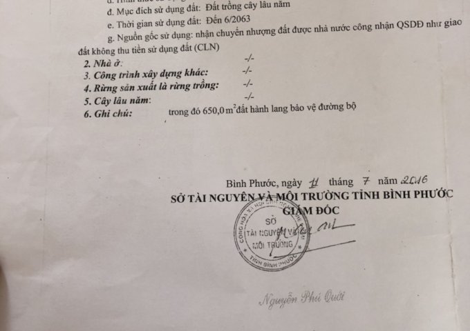 Bán đất vườn tại Ấp 4, xã Lộc Tấn, Huyện Lộc Ninh, Tỉnh Bình Phước