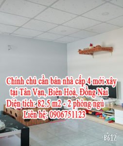 Chính chủ cần bán nhà cấp 4 mới xây tại Tân Vạn, Biên Hoà, Đồng Nai