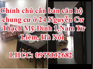 Chính chủ cần bán căn hộ chung cư ở 24 Nguyễn Cơ Thạch, Mỹ Đình 1, Nam Từ Liêm, Hà Nội