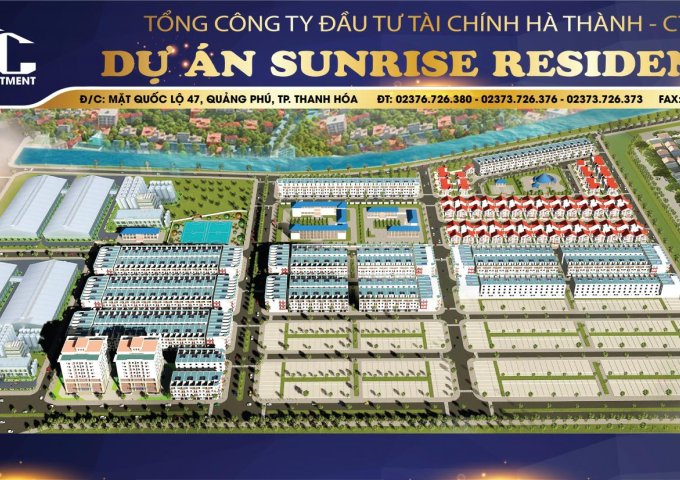 Đầu tư đất nền thành phố Thanh Hóa - KĐT Sunrise Residence.