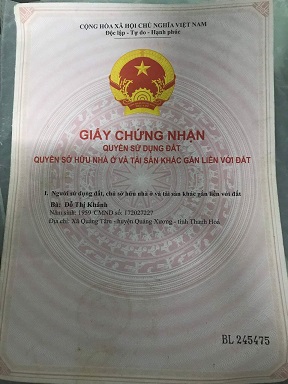 Chính chủ bán đất xã Quảng Tâm, Quảng Xương, Thanh Hóa