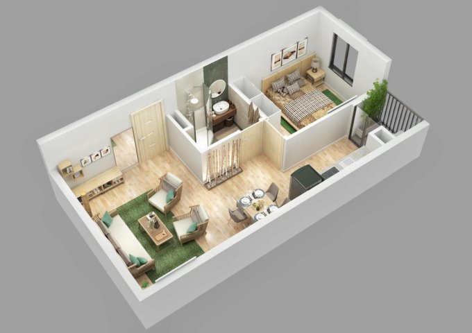 Bán căn hộ chung cư tại Hạ Long,  Quảng Ninh diện tích 57m2  giá 15 Triệu/m²