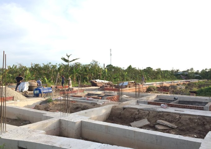 Bán nhà đang xây dựng 1T2L khu sinh thái Trường An Vĩnh Long.