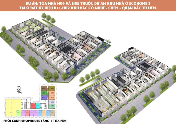 Cực hot ki ốt shophouse Ecohome 3 - ký hợp đồng với CĐT giá chỉ 33tr/m2 không chênh - 098.333.9904