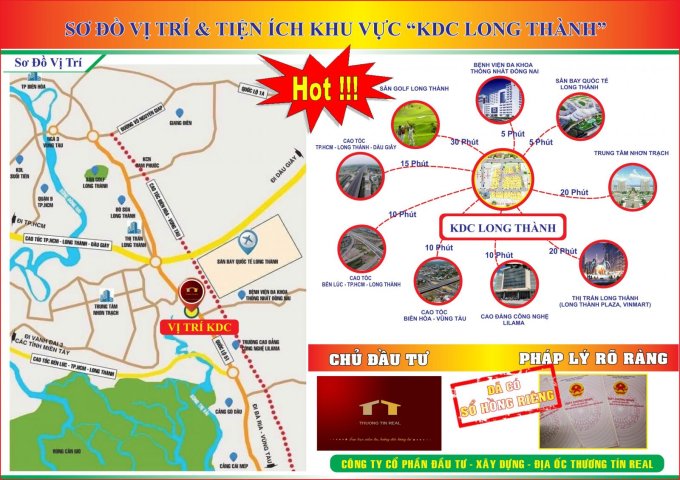 Bán đất tại Xã Long Phước, Long Thành,  Đồng Nai diện tích 110m2  giá 1,000,000,00 Triệu