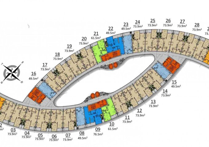 Căn hộ 4* Gateway, thanh toán 50% sở hữu ngay, 1 tỷ 650/74m2/2PN/2WC.