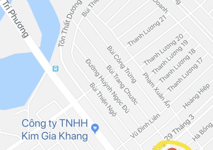 Bán đất đường Nguyễn Hiến Lê Lô Đông Nam không cống trụ sát Võ Chí Công giá 2.8 tỷ LH 0935666742