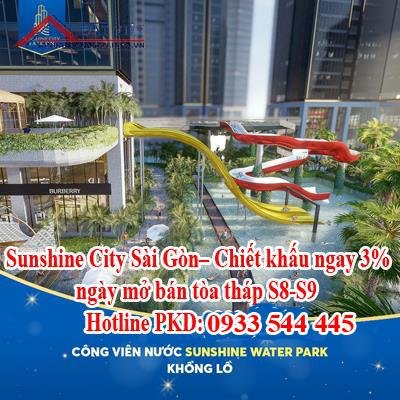 Sunshine City Sài Gòn– Chiết khấu ngay 3% ngày mở bán tòa tháp S8-S9