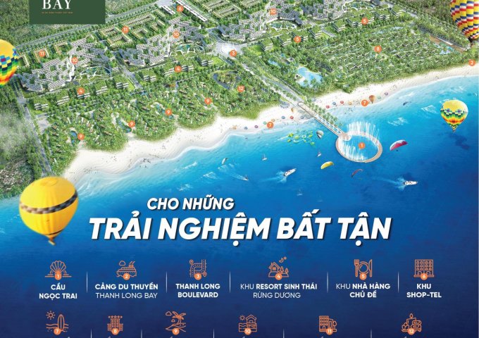 Thanh Long Bay – Tổ hợp Du lịch, Giải Trí, Nghỉ Dưỡng, Thế thao Biển đẳng cấp Quốc Tế, giá chỉ 1.4 tỷ