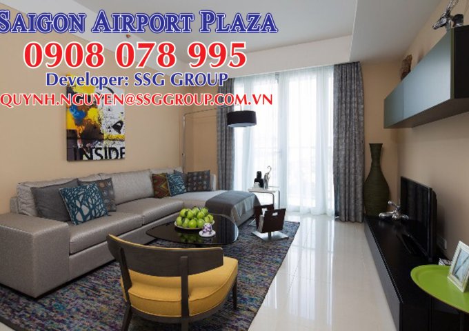 Bán căn hộ Airport Plaza - 3PN giá 6.3 tỷ, DT 156m2, sổ hồng lâu dài – LH 0908078995