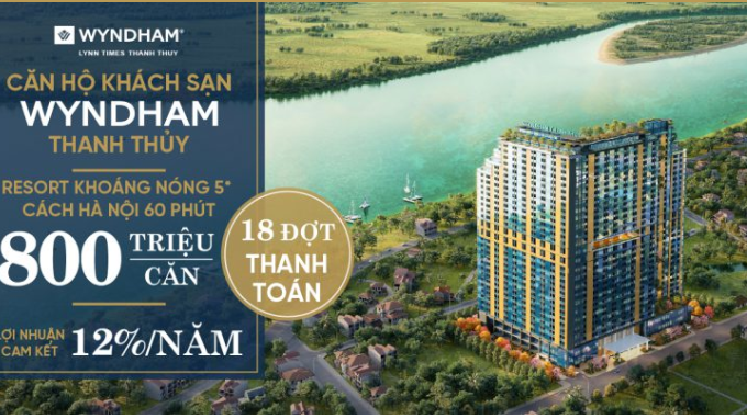 Bán căn hộ nghỉ dưỡng Wyndham Thanh Thủy Phú Thọ lh 0965233606