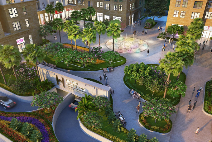 Cho thuê mặt bằng chấn đế chung cư Hà Nội Homeland, hơn 200m2, giá 350.000/m2