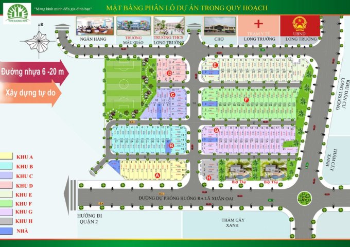 Bán đất nền dự án tại Dự án Thái Dương Luxury, Quận 9,  Hồ Chí Minh diện tích 54m2  giá 2.25 Tỷ