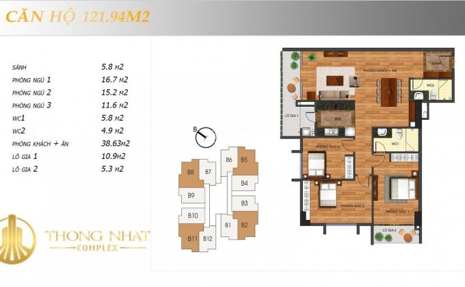 Tặng 180tr/căn khi mua căn hộ tại Thống Nhất Complex Nhận nhà Ở Ngay LH:0865101686