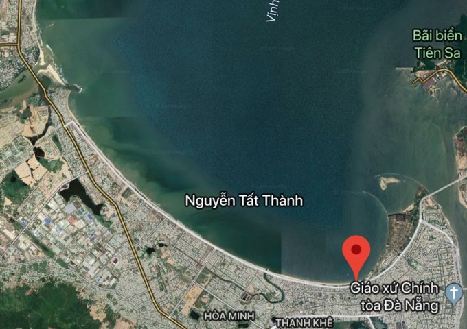 Bán 250 m2 đất mặt biển Nguyễn Tất Thành,Đà Nẵng giá rẻ,xây cao tầng gần dự án Novaland.0905.606.910