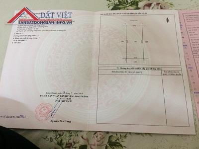Chính Chủ Cần Bán Đất Xã Tân Hiệp - Huyện Long Thành - Tỉnh Đồng Nai