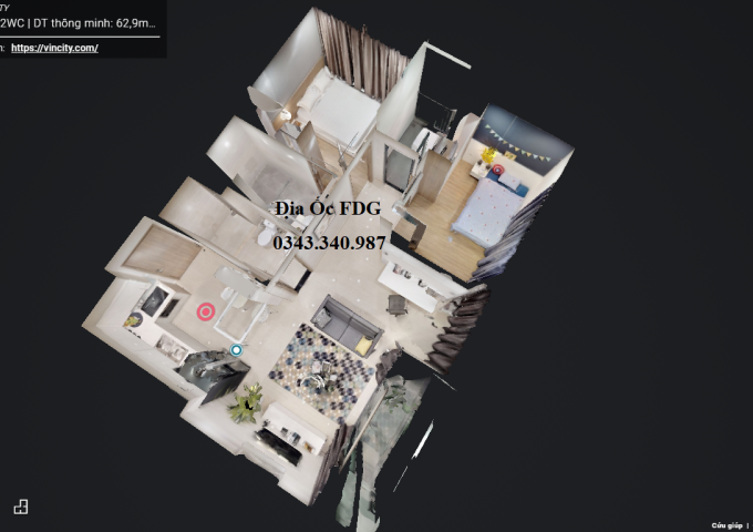 Bán căn hộ chung cư tại Dự án Vinhomes Ocean Park Gia Lâm, Gia Lâm, Hà Nội diện tích 64.9m2 giá 2.23 Tỷ