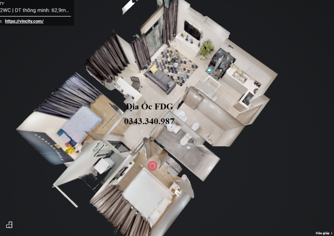 Bán căn hộ chung cư tại Dự án Vinhomes Ocean Park Gia Lâm, Gia Lâm, Hà Nội diện tích 64.9m2 giá 2.23 Tỷ