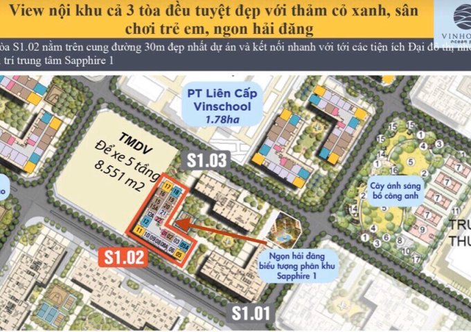 Vinhomes Ocean Park xuất hiện căn hộ 63m2 2PN 2WC siêu rẻ, rẻ hơn cả căn 55m2 1WC