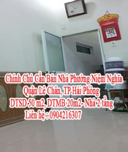 Chính Chủ Cần Bán Nhà Phường Niệm Nghĩa, Quận Lê Chân, TP Hải Phòng