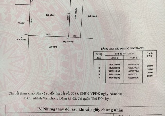 Bán đất tại Đường B, Hiệp Bình Chánh, Thủ Đức, Hồ Chí Minh diện tích 400m2 giá 40 Triệu/m2