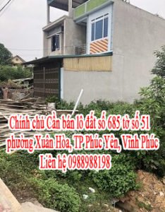 Chính chủ cần bán gấp đất thổ cư Đường Lê Quang Đạo kéo dài, Thị Xã Phúc Yên – Vĩnh Phúc.