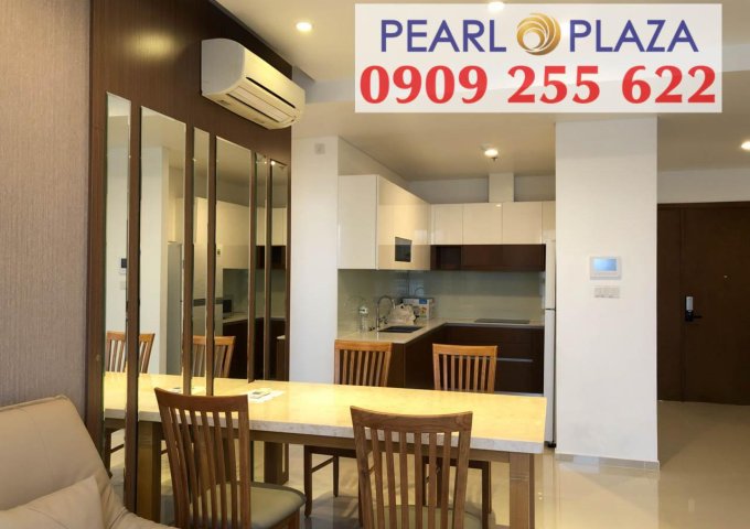 Cho Thuê căn hộ 2PN_97m2 Pearl Plaza Q.Bình Thạnh, tầng cao, full nội thất. Hotline : 0909 255 622 