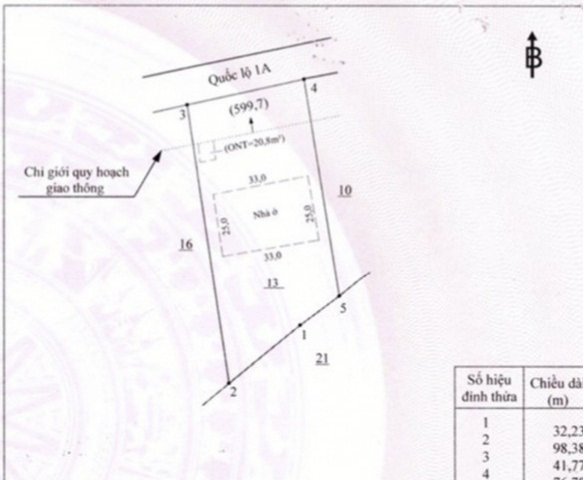 Cần bán đất Mặt tiền đường QL1A 3684m2 có 870m thổ cư thị xã Long Khánh, Đồng Nai