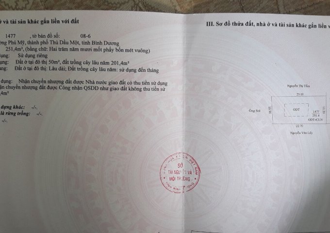 Đất nhánh DX02 phú mỹ, thủ dầu một, Bình Dương giá chỉ 10,5 triệu/m2