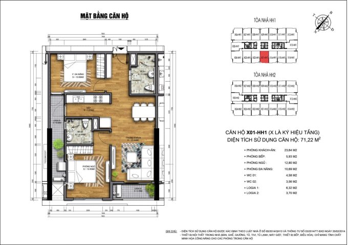 Chính chủ cho thuê căn hộ 2 ngủ dự án 90 Nguyễn tuân diên tích từ 71m2, giá chỉ từ 7,5tr/tháng.  LH0971582333