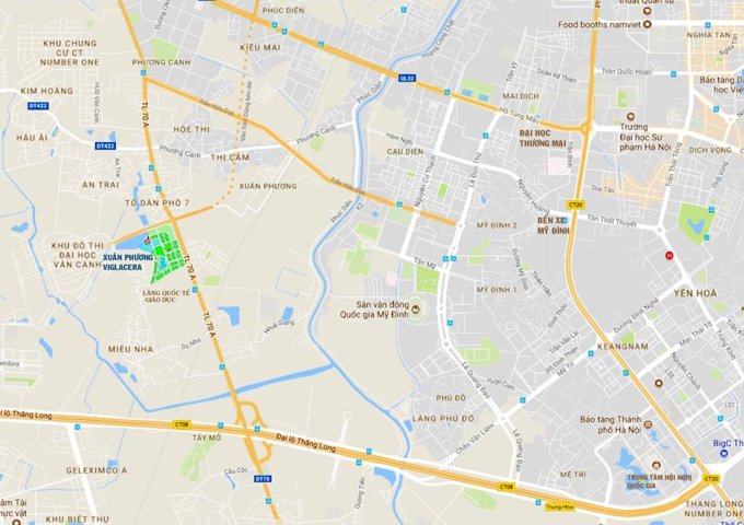 Cần bán nhà liền kề, biệt thự KĐT Xuân Phương Viglacera. S:84.2m2. Giá 6.2 tỷ. Đông Bắc. LH: 0961506199