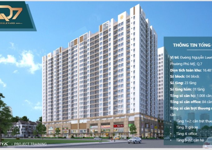 Bán căn hộ chung cư tại Dự án Q7 Boulevard, Quận 7,  Hồ Chí Minh diện tích 53m2  giá 2.2 Tỷ