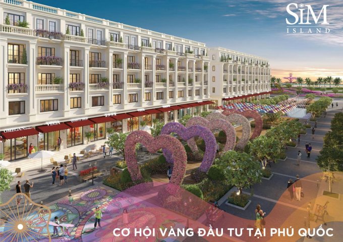 Shophouse Sim Island Phú Quốc chỉ từ  8,6 tỷ sở hữu ngay 700m2 sàn với 16 phòng khách sạn 3 sao