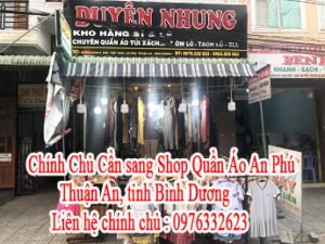 Chính Chủ Cần sang Shop Quần Áo An Phú, Thuận An, tỉnh Bình Dương
