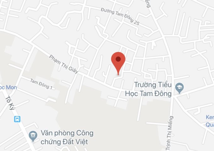 Chính chủ bán đất + nhà ở Đường Phạm Thị Giây, Thới Tam Thôn, Hóc Môn
