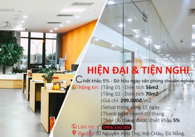 Văn phòng cho thuê – vị trí đắc địa,view sân bay Đà Nẵng