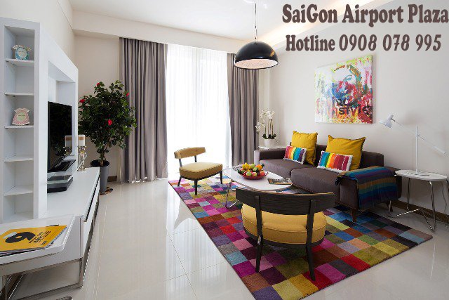 Bán căn hộ Q Tân Bình - Saigon Airport Plaza, 3PN - 110m2, tầng cao, view sân vườn, giá 5.3 tỉ. LH 0908078995