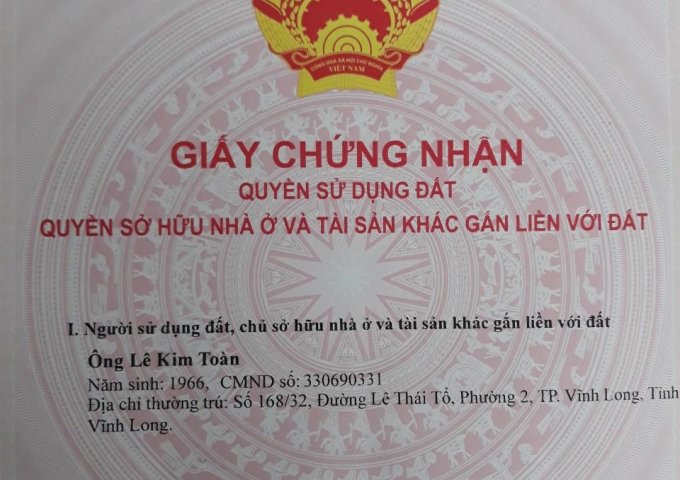 Bán nhà  80m2 đường Phạm Hùng ,Phường 9, TP Vĩnh Long, giá tốt.